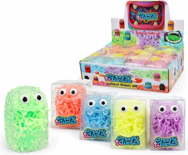 Červy v príšere 8 cm – plastová hračka pre deti