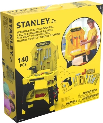 Stanley Jr. detský pracovný stôl s náradím – 140 dielov
