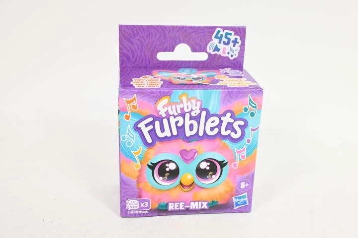 Furby Furblets Ree-Mix interaktívna plyšová hračka s klipom - 1 kus