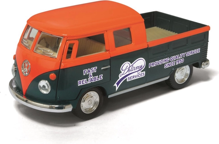 Kovový model Volkswagen Bus Double Cab Pickup 1963