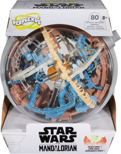 Perplexus Star Wars Mandalorian 3D hlavolam – guľa na podstavci