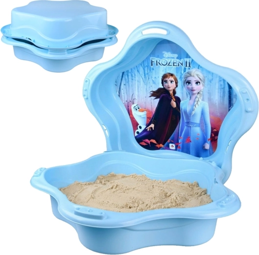 Plastové uzatvárateľné pieskovisko mušľa 2v1 bazénik DISNEY FROZEN