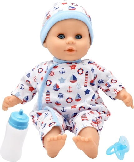 Dolls World bábätko Little Treasure modré 38 cm