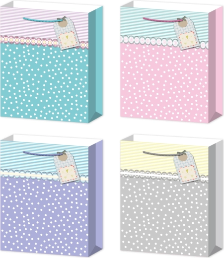 Darčeková taška S pastel s bublinkami