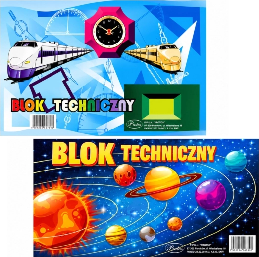 Technický blok A3 biely, 10 listov, 160 g/m² Protos