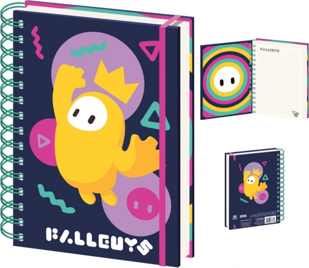 Blok A5 s motívom hry Fall Guys