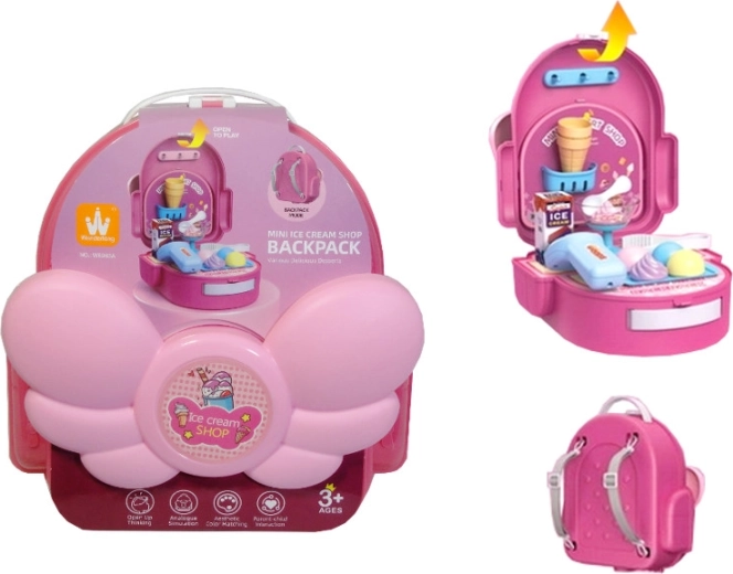 Detský batôžtek s kuchynkou a zmrzlinárňou 2v1