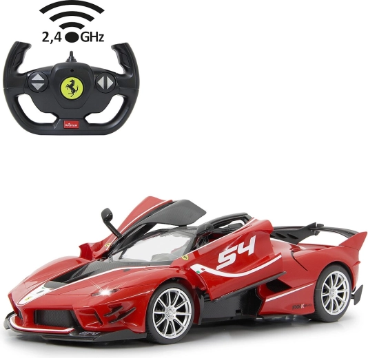 Jamara Ferrari FXX K Evo RC auto 1:14 červené 2,4 GHz s LED a ručne otvárateľnými dverami