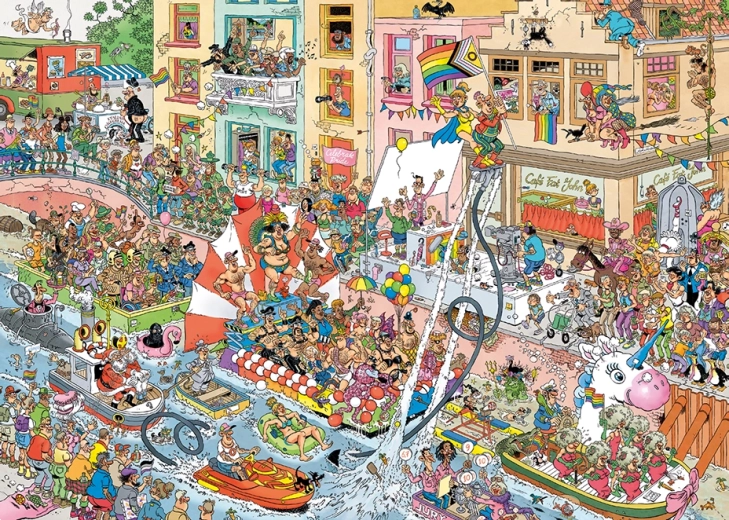 JUMBO Puzzle Jan van Haasteren Pride festival 1000 dielikov