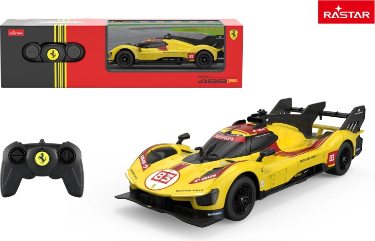 Rastar RC auto Ferrari 499P žlté 1:24 - 1 kus