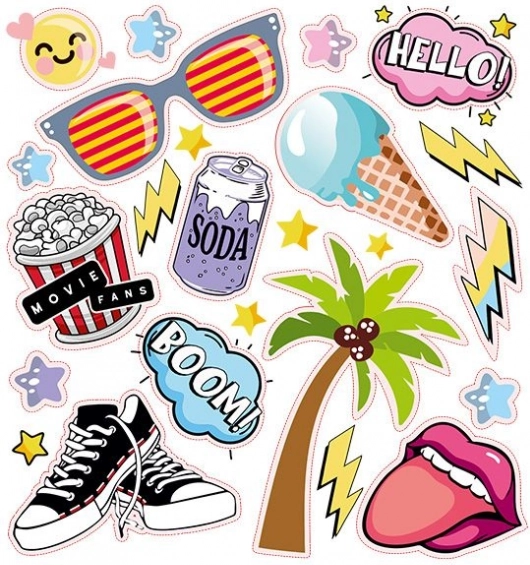 Nažehľovacie nálepky Weekend