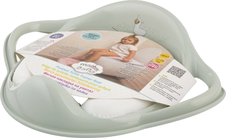 Maltex mäkká redukcia na WC s úchytmi Lama Minimal – šalviovo zelená