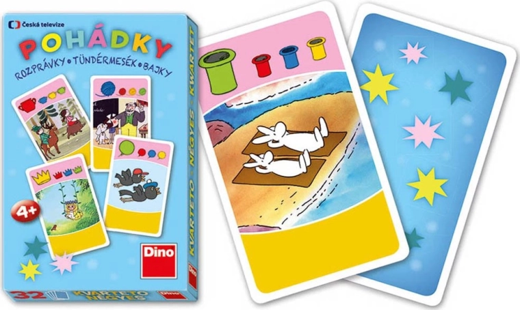Dino kvarteto rozprávky – kartová hra pre deti