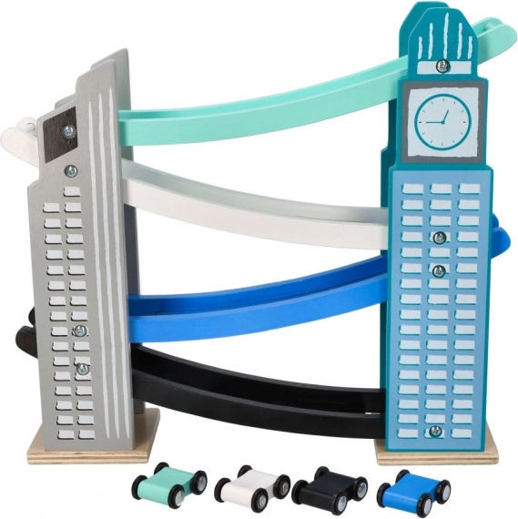 Drevená autodráha Spoločníčka mrakodrapov