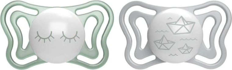 Chicco Physio Light nočný silikónový cumlík 16–36 m, 2 ks