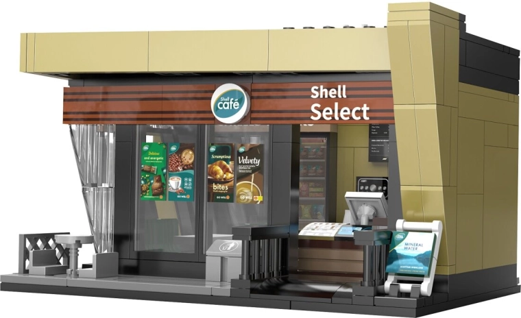 CaDA Shell Select Café stavebnica v mierke 1:30