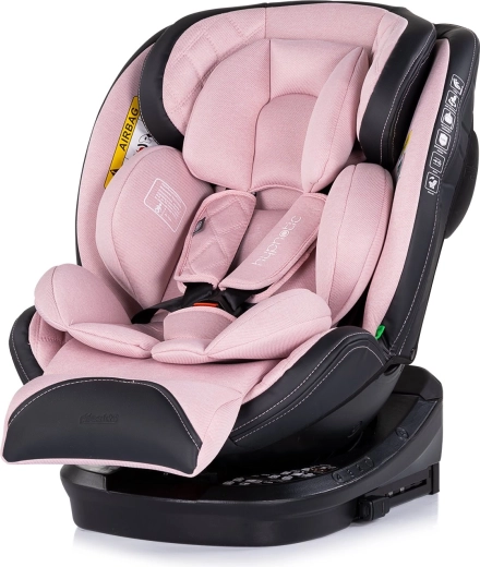 Autosedačka CHIPOLINO Hypnotic i-Size 40–150 cm, ISOFIX, 360° otočná, Pink Marshmallow
