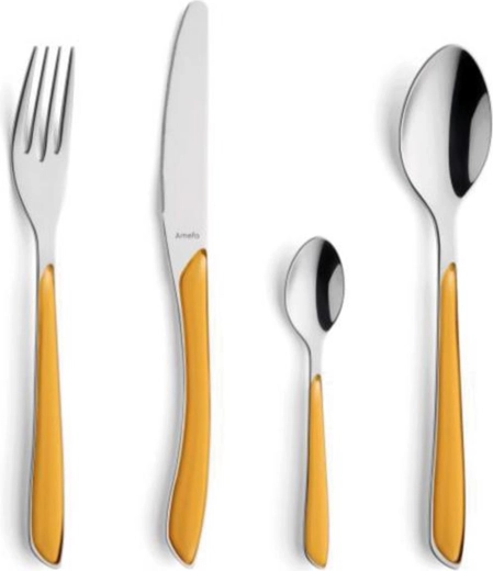Súprava príborov Amefa Éclat 24 ks žltá