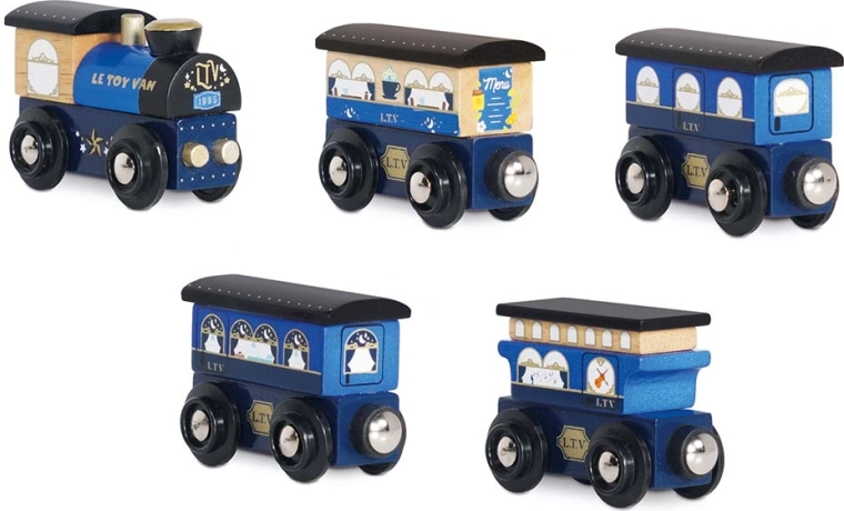 Drevený vláčik Twilight so sadou vagónikov Le Toy Van