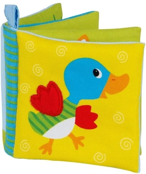 Bavlnená farebná šuštivá knižka s pískacím Zvieračkami