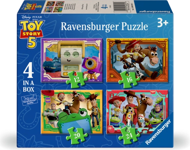 Ravensburger puzzle Toy Story: Príbeh hračiek 4 v 1 (12–24 dielikov)