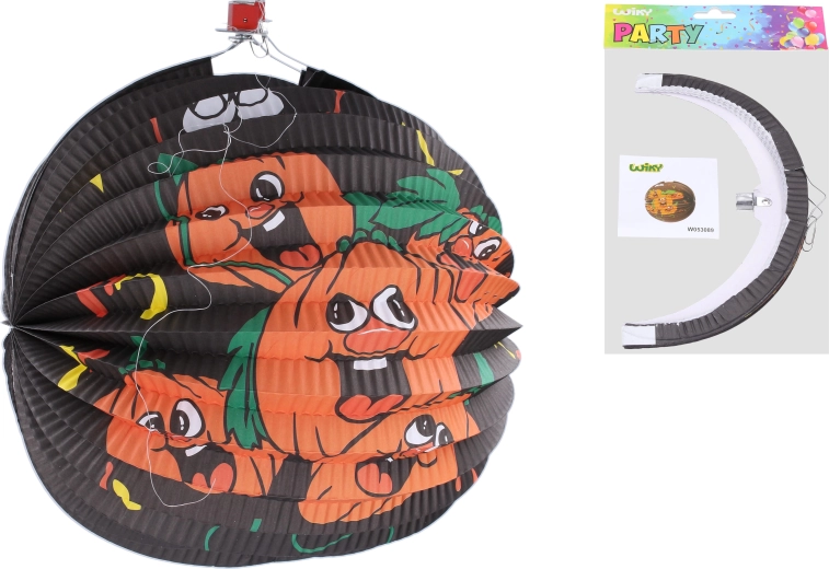 Lampiónová guľa tekvica 25 cm