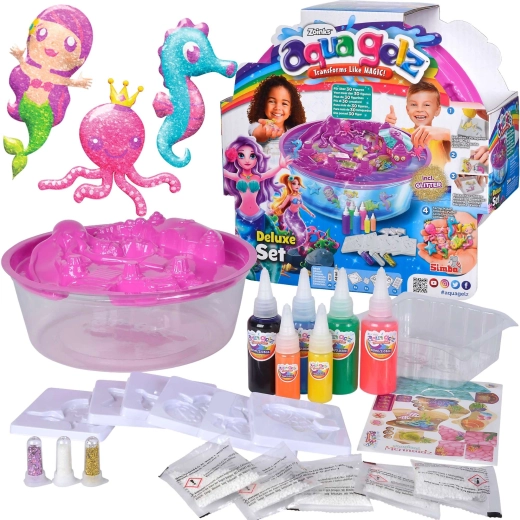Aqua Gelz deluxe kreatívny set Magické morské panny 6 gélov + príslušenstvo