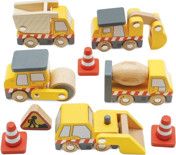 Le Toy Van drevená sada stavebných vozidiel pre deti
