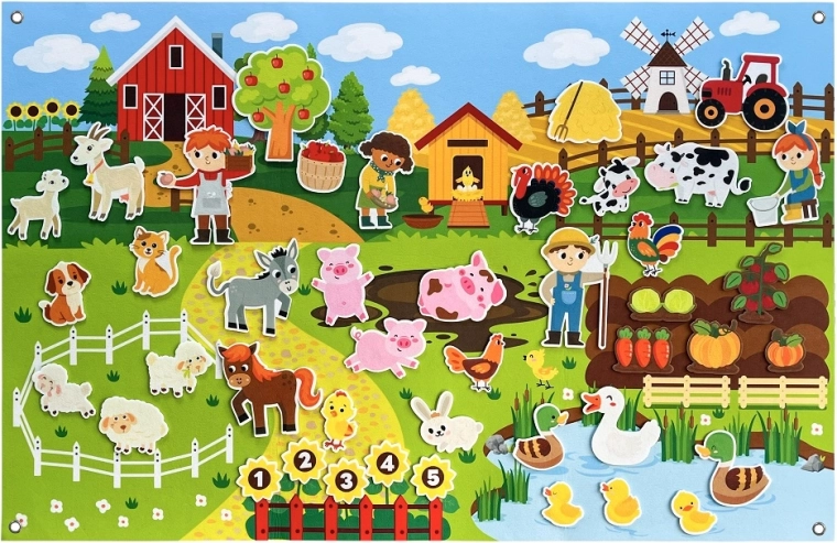 2Kids Toys interaktívna hracia stena farma