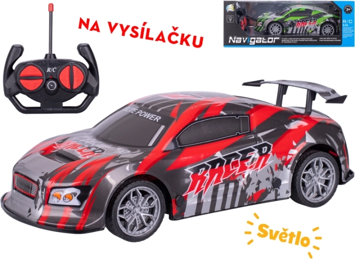 RC pretekárske auto 26 cm s plným ovládaním a svetlami