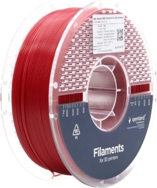 ABS filament High Speed 1,75 mm, červený, 1 kg