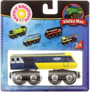Maxim drevená lokomotíva rýchlik