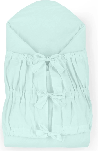 Petite&Mars šnurovacia zavinovačka Nurse s kokosovou vložkou Frosted Mint 75 × 75 cm