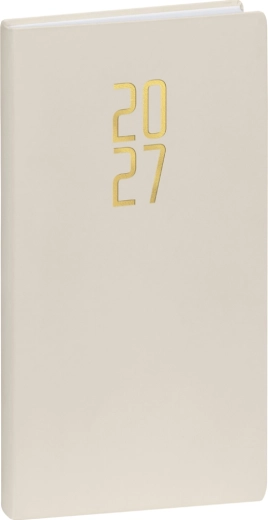 Notique vreckový diár Ponza 2027 krémový 9 × 15,5 cm