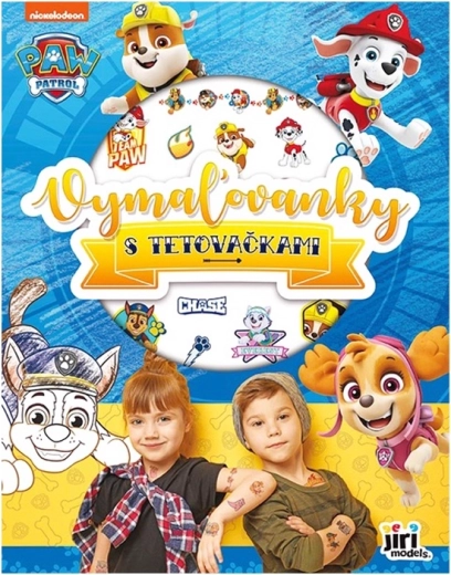 Omaľovánky Labková patrola s detskými tetovačkami - 1 kus