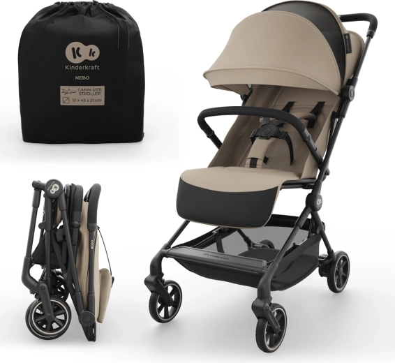 Športový kočík Kinderkraft NEBO – Soft Beige