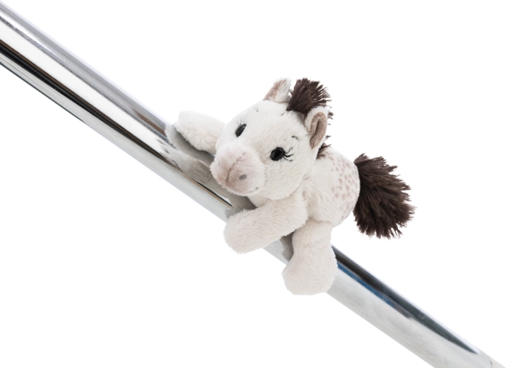 Nici magnetická plyšová figúrka Pony Mony 12 cm – biely poník
