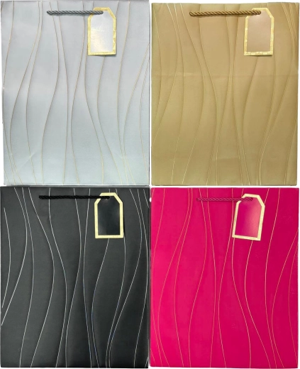 Darčeková taška L mix farieb vlny