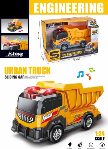 Auto sklápač s efektmi 15 cm