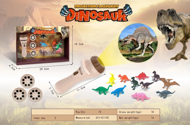 Projektor so zvieracími snímkami Dino