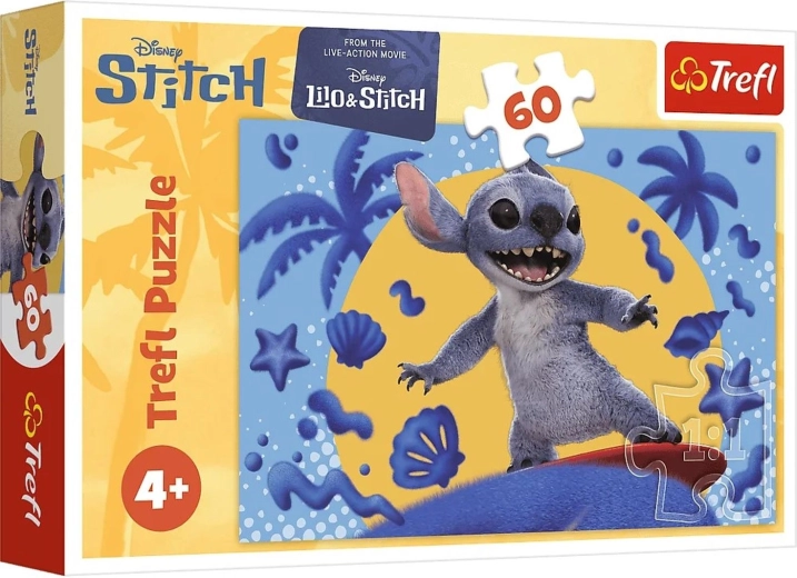 puzzle deň so Stitchom 60 dielikov