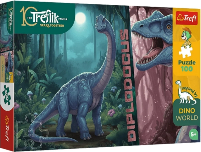 InspiredByDinoWorld Diplodocus puzzle 100 dielikov