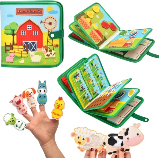 2Kids Toys senzorická busy kniha farma