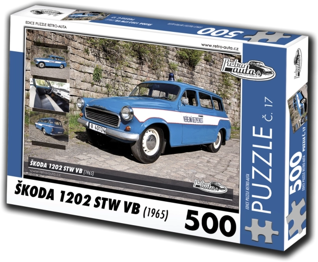 Retro-autá puzzle Škoda 1202 STW VB 500 dielikov