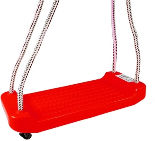 Plastová záhradná hojdačka – červená doska