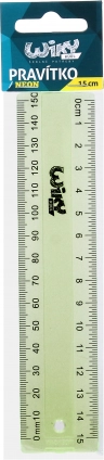 Neónové pravítko 15 cm