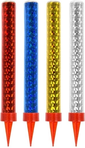 Farebná párty fontána 12 cm, 4 ks