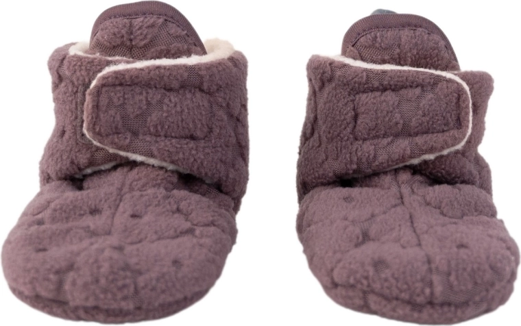 Detské capačky Lodger Slipper Folklore Fleece Mauve 6–12 mesiacov