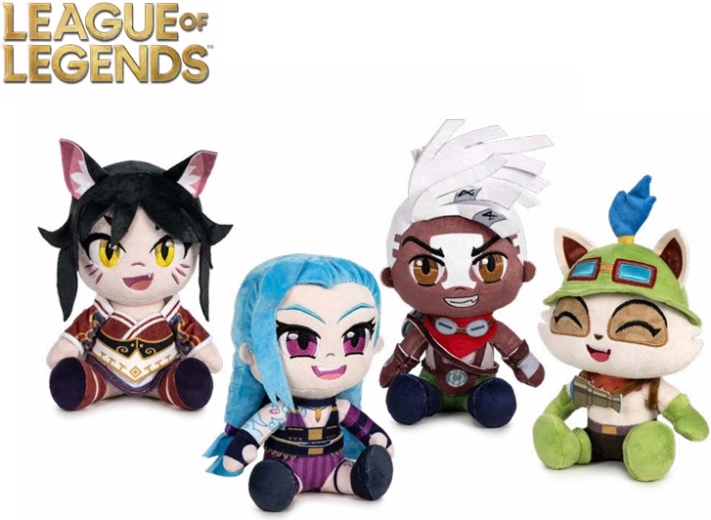 Plyšové figúrky šampiónov League of Legends 21 cm – sada 24 ks
