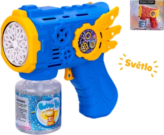 Bublifuková pištoľ so svetelnými efektmi 13 cm